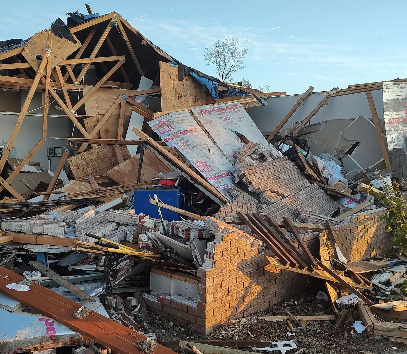 Storm-damaged property illustrating losses we document for Beaumont claims
