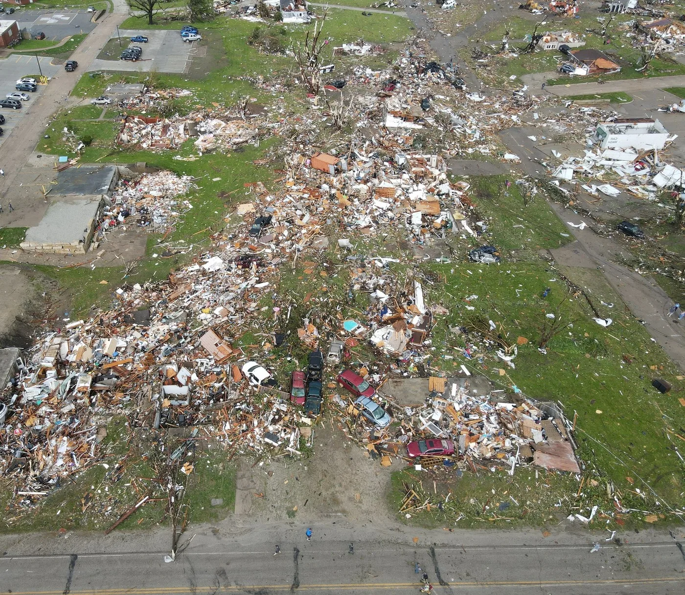 Storm-damaged property illustrating losses we document for Brownsville claims