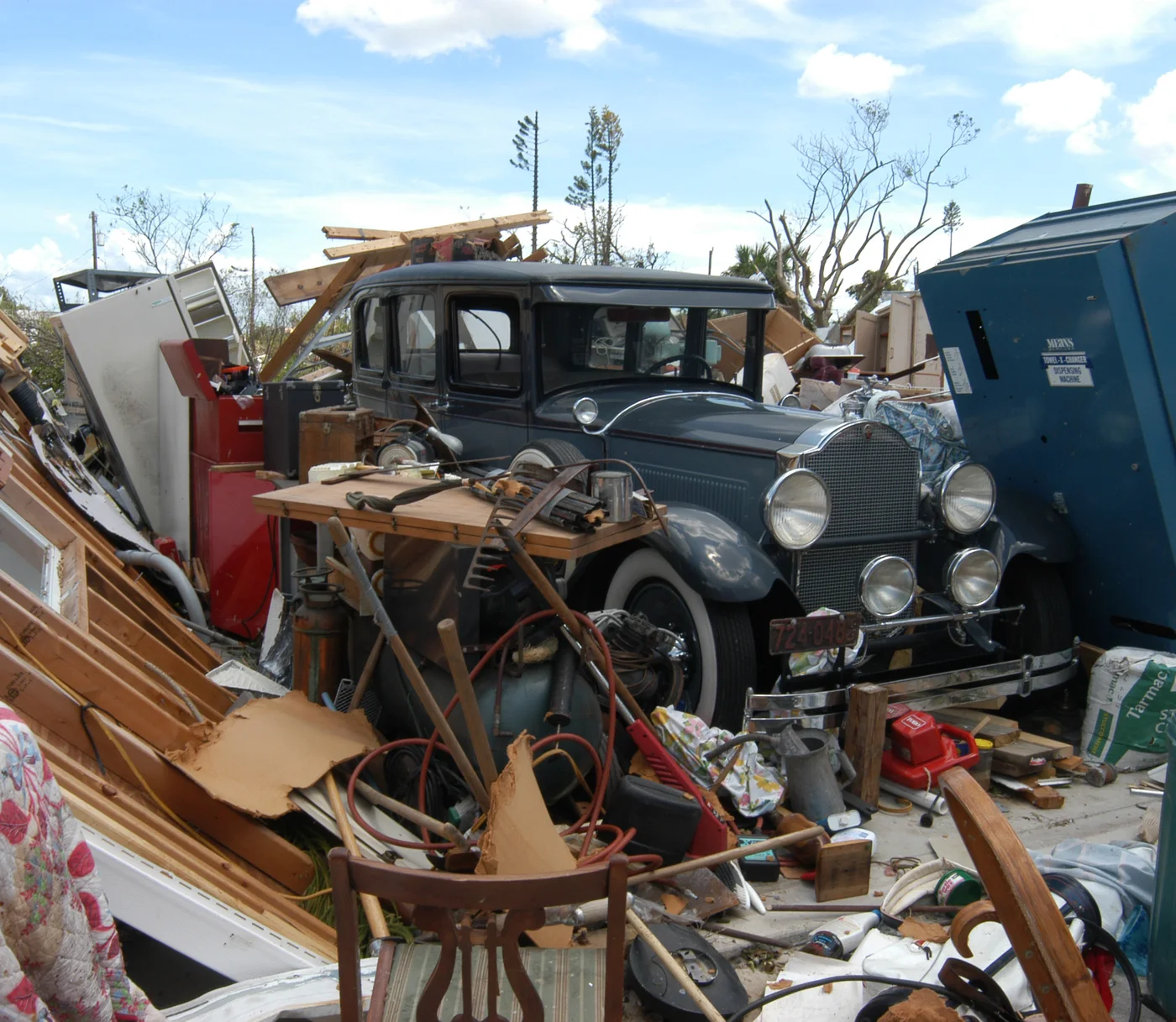 Storm-damaged home illustrating losses we document for Butte claims