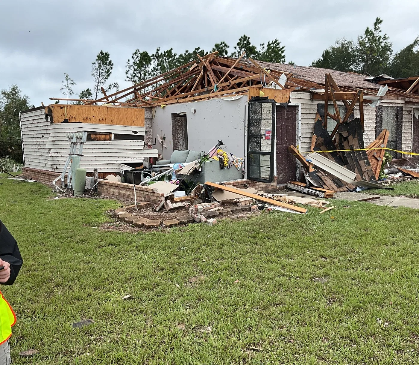Storm-damaged home illustrating losses we document for Chapel Hill claims
