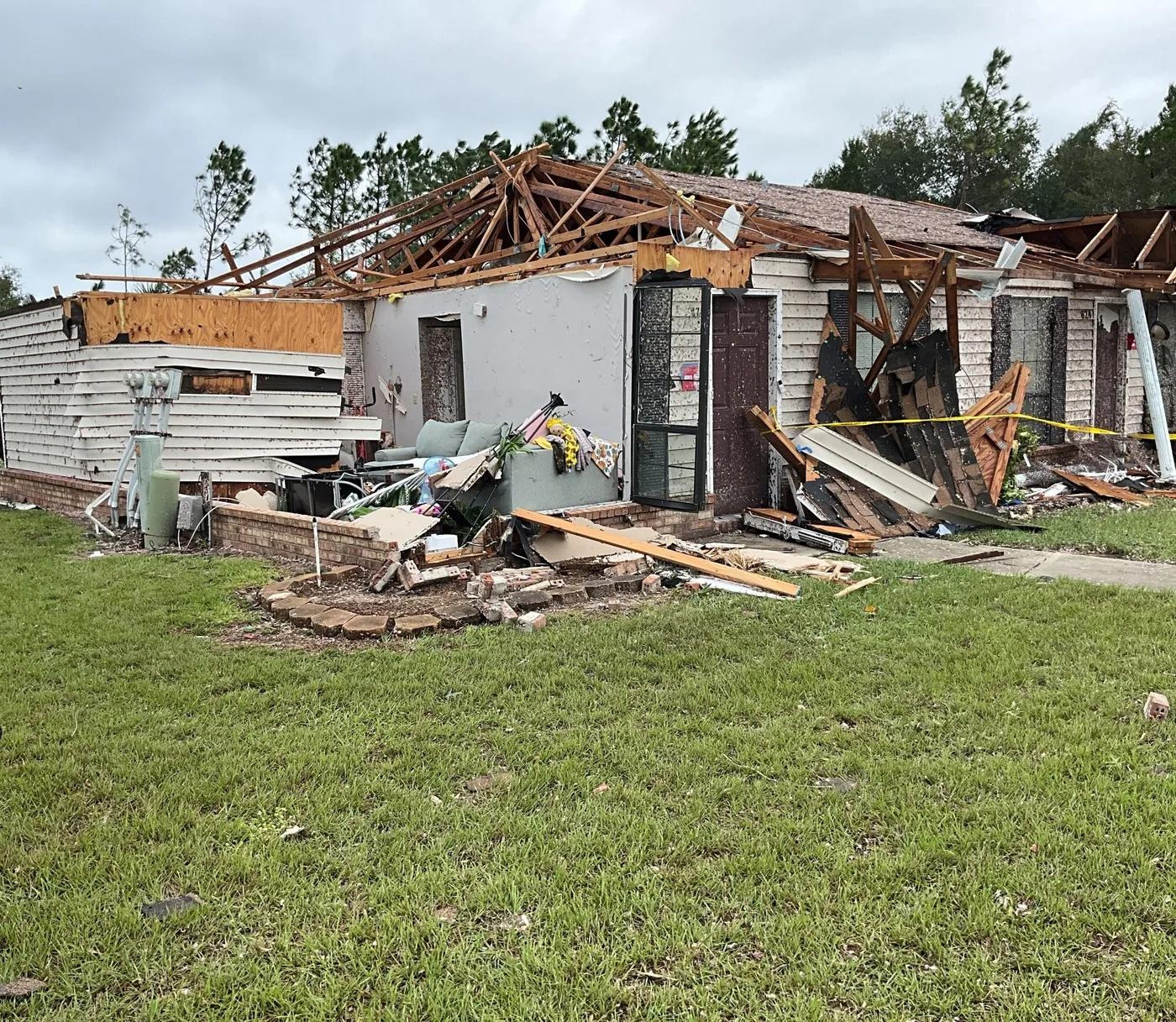 Storm-damaged property illustrating losses we document for Clearwater claims