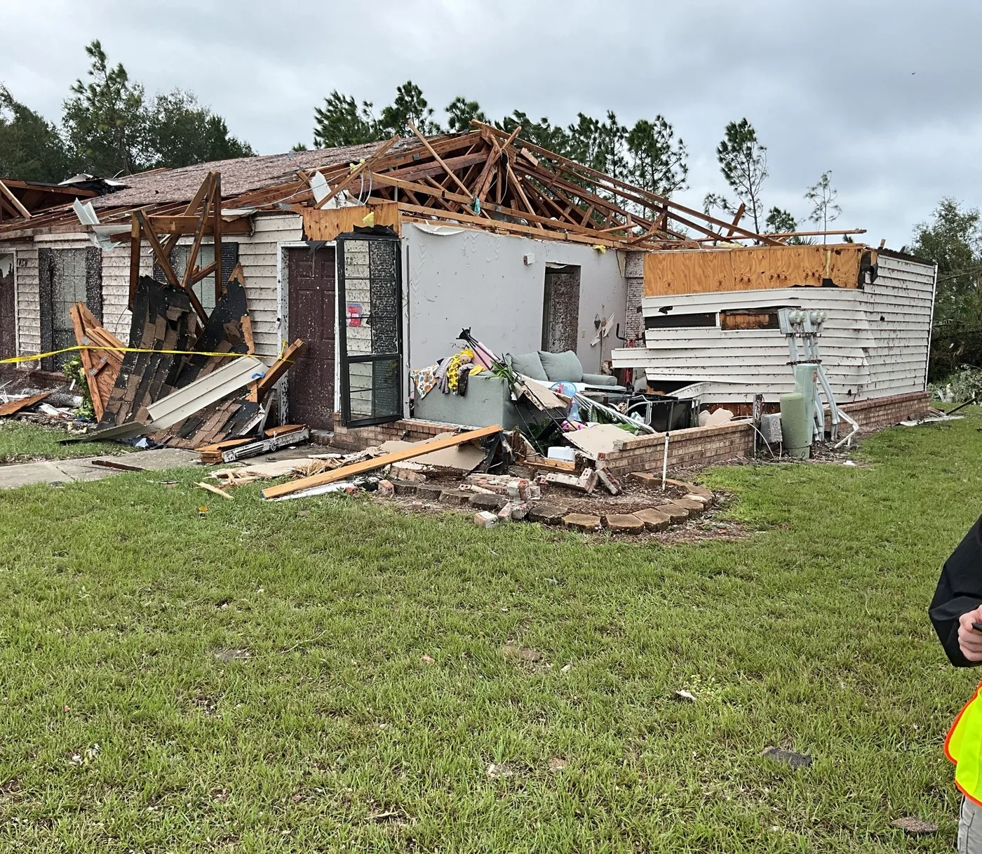 Storm-damaged home illustrating losses we document for Concord claims
