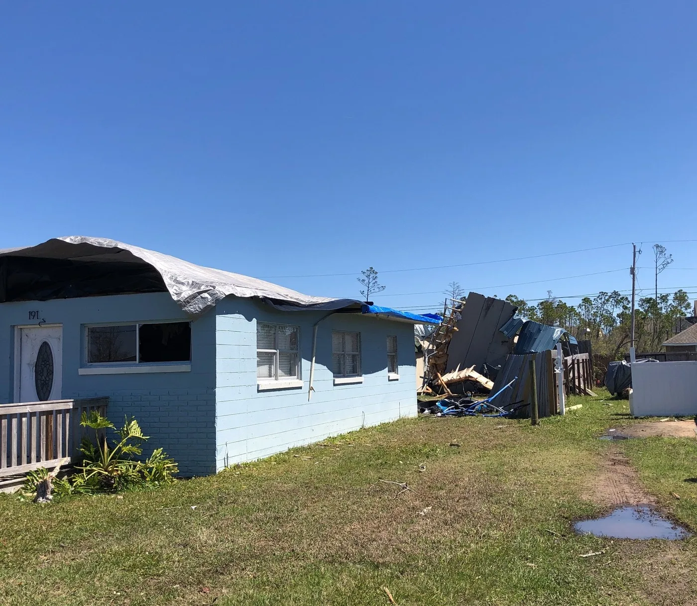 Storm-damaged property illustrating losses we document for Coral Springs claims