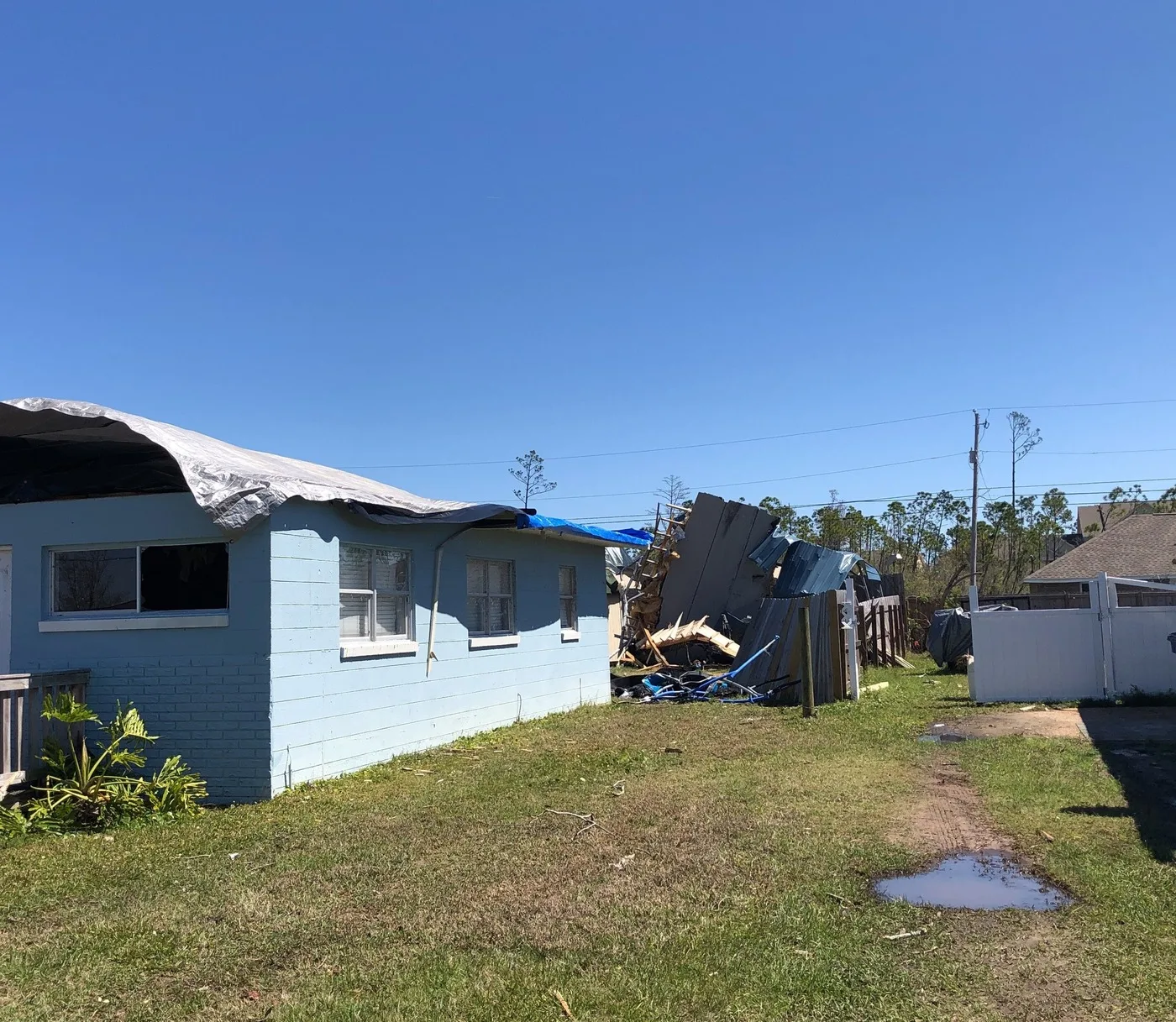 Storm-damaged home illustrating losses we document for Corvallis claims