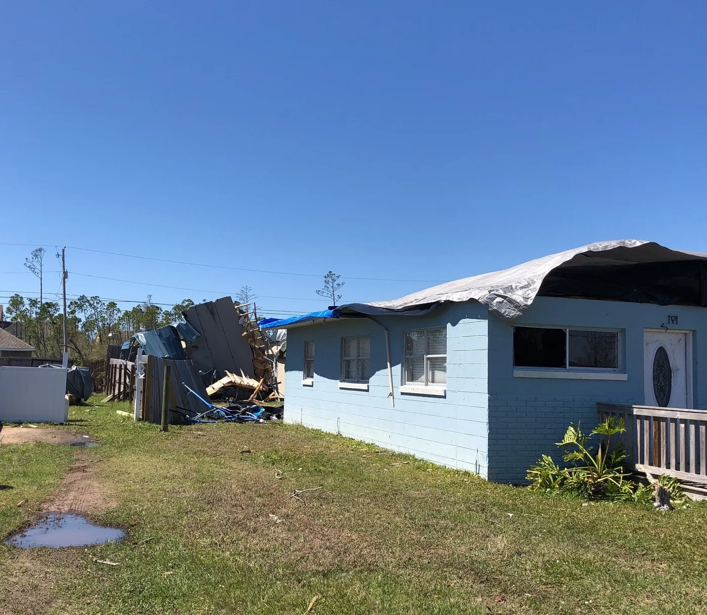 Storm-damaged property illustrating losses we document for Denton claims