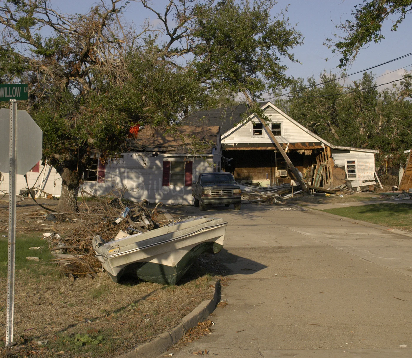 Storm-damaged home illustrating losses we document for Elkhart claims