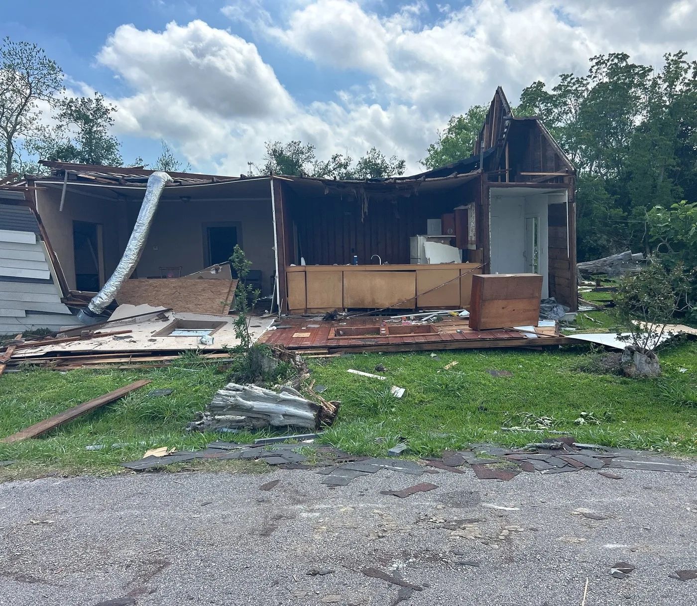 Storm-damaged home illustrating losses we document for Federal Way claims
