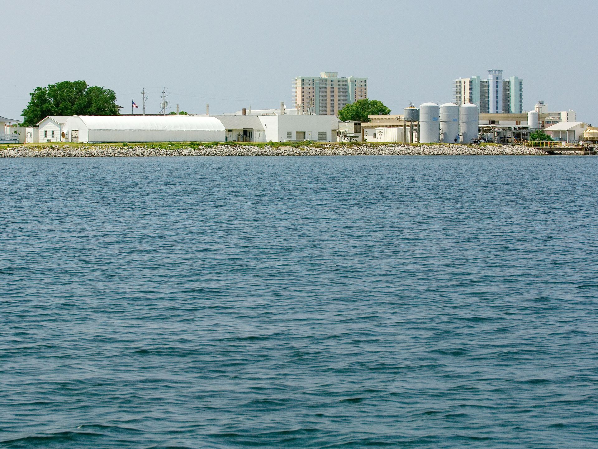 Waterfront view across the bay near Gulf Breeze, Florida
