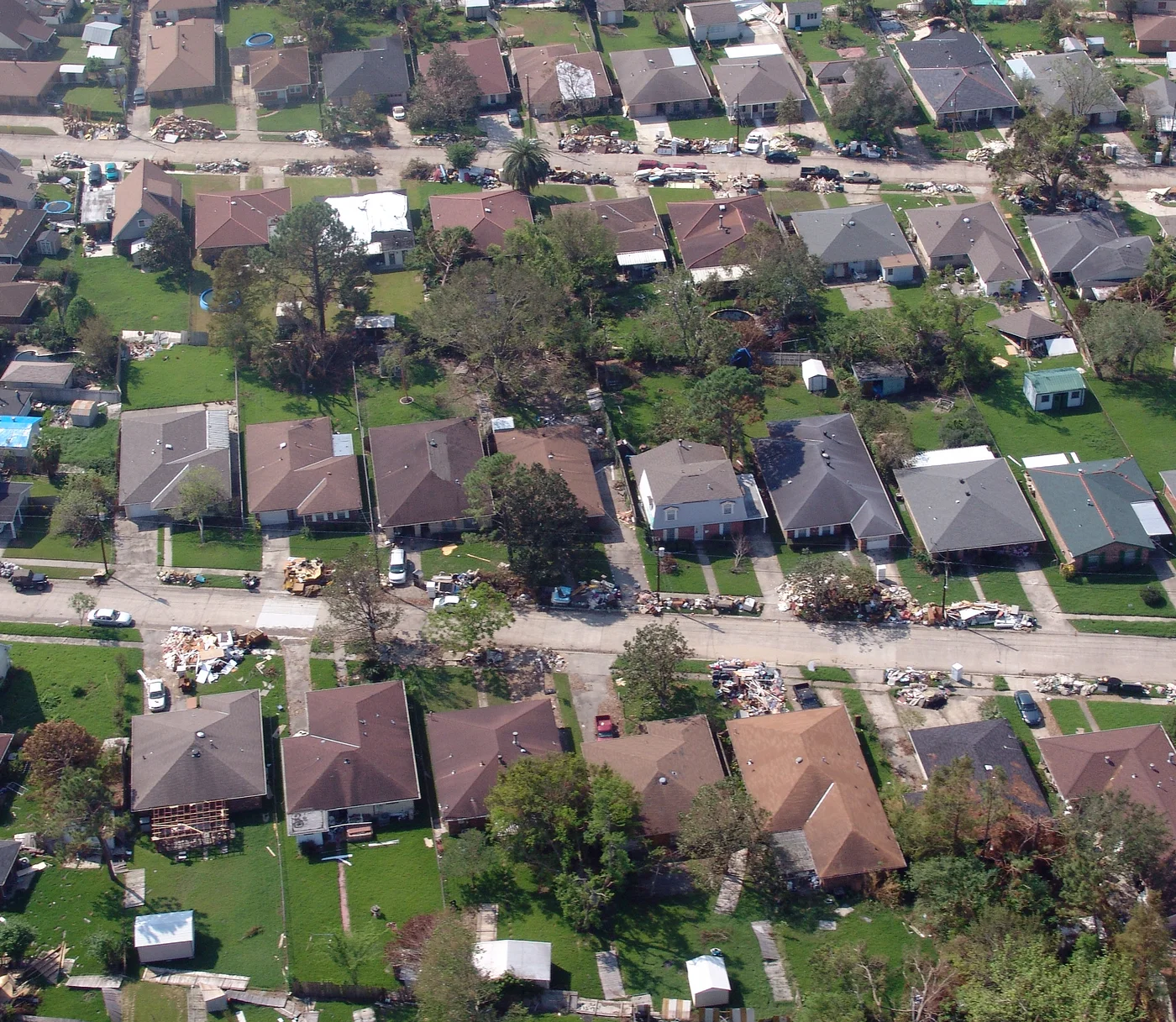 Storm-damaged home illustrating losses we document for Hammond claims