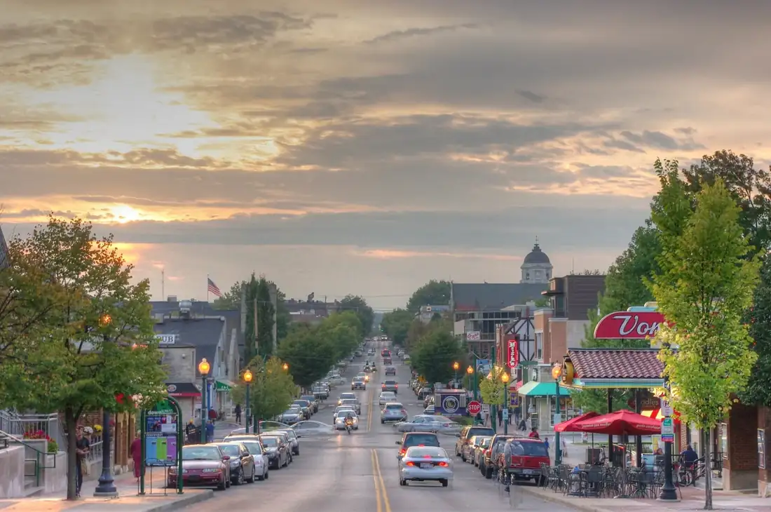 Bloomington, Indiana local view