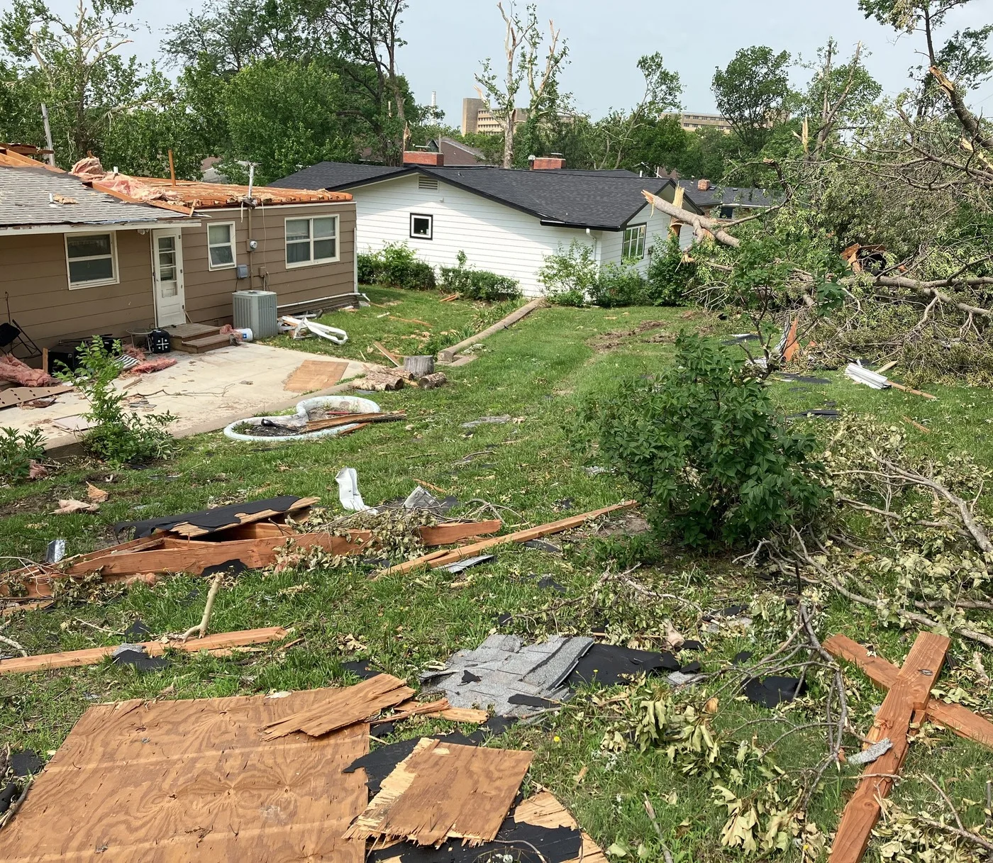 Storm-damaged property illustrating losses we document for Killeen claims