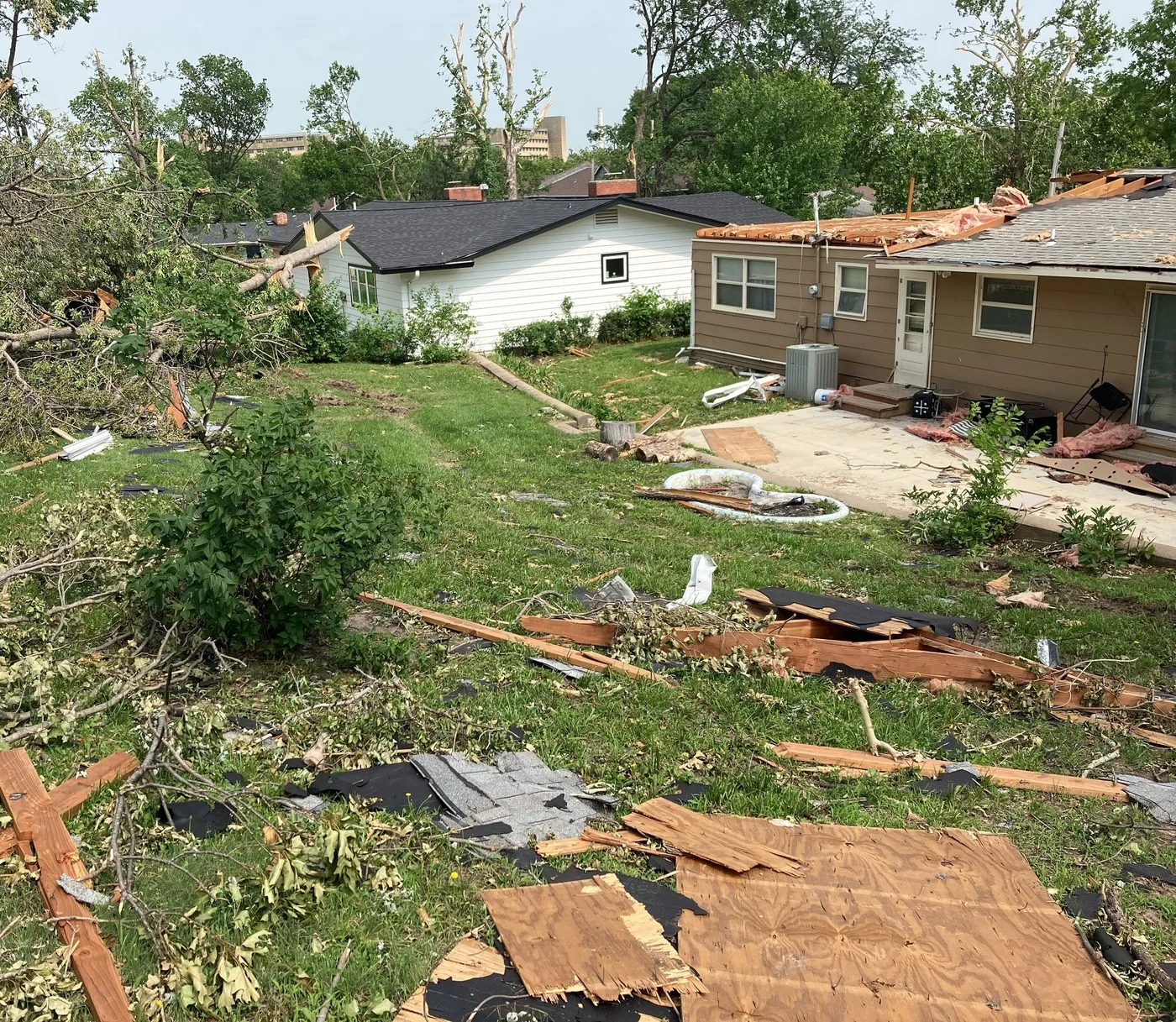 Storm-damaged home illustrating losses we document for Lake Oswego claims