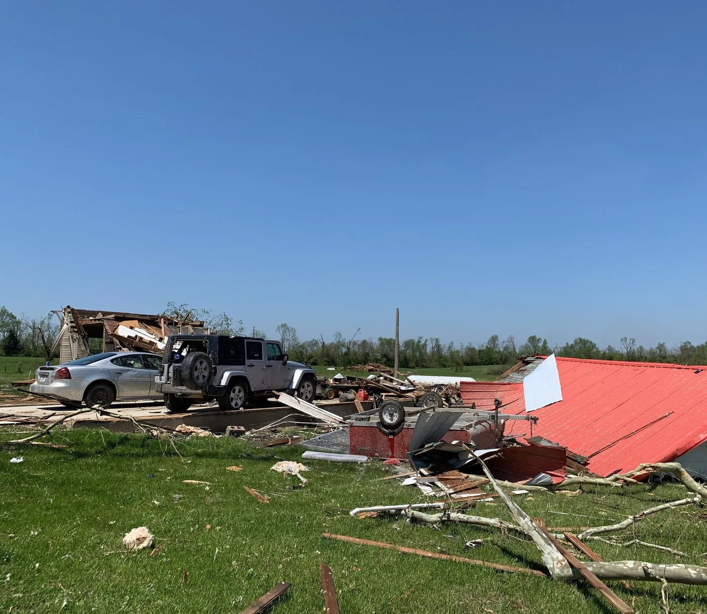 Storm-damaged property illustrating losses we document for League City claims