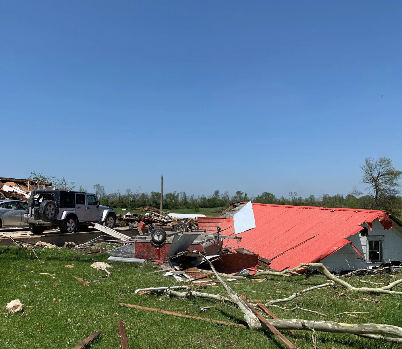 Storm-damaged property illustrating losses we document for Longmont claims