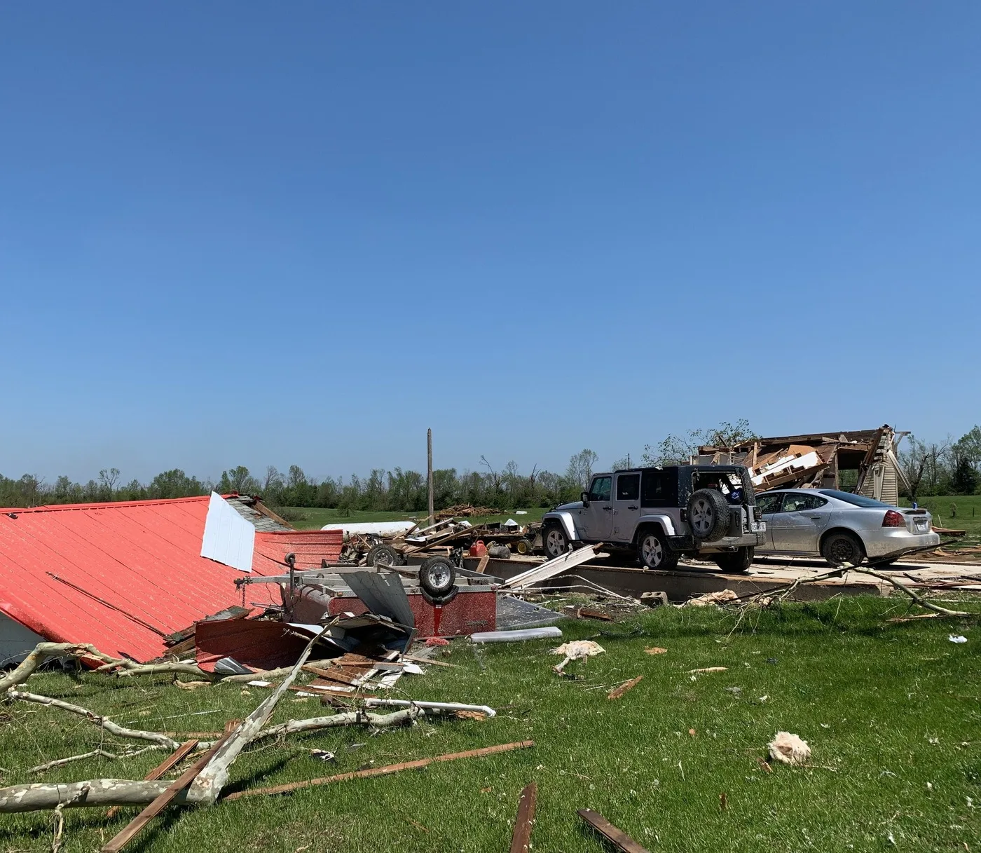 Storm-damaged property illustrating losses we document for McKinney claims
