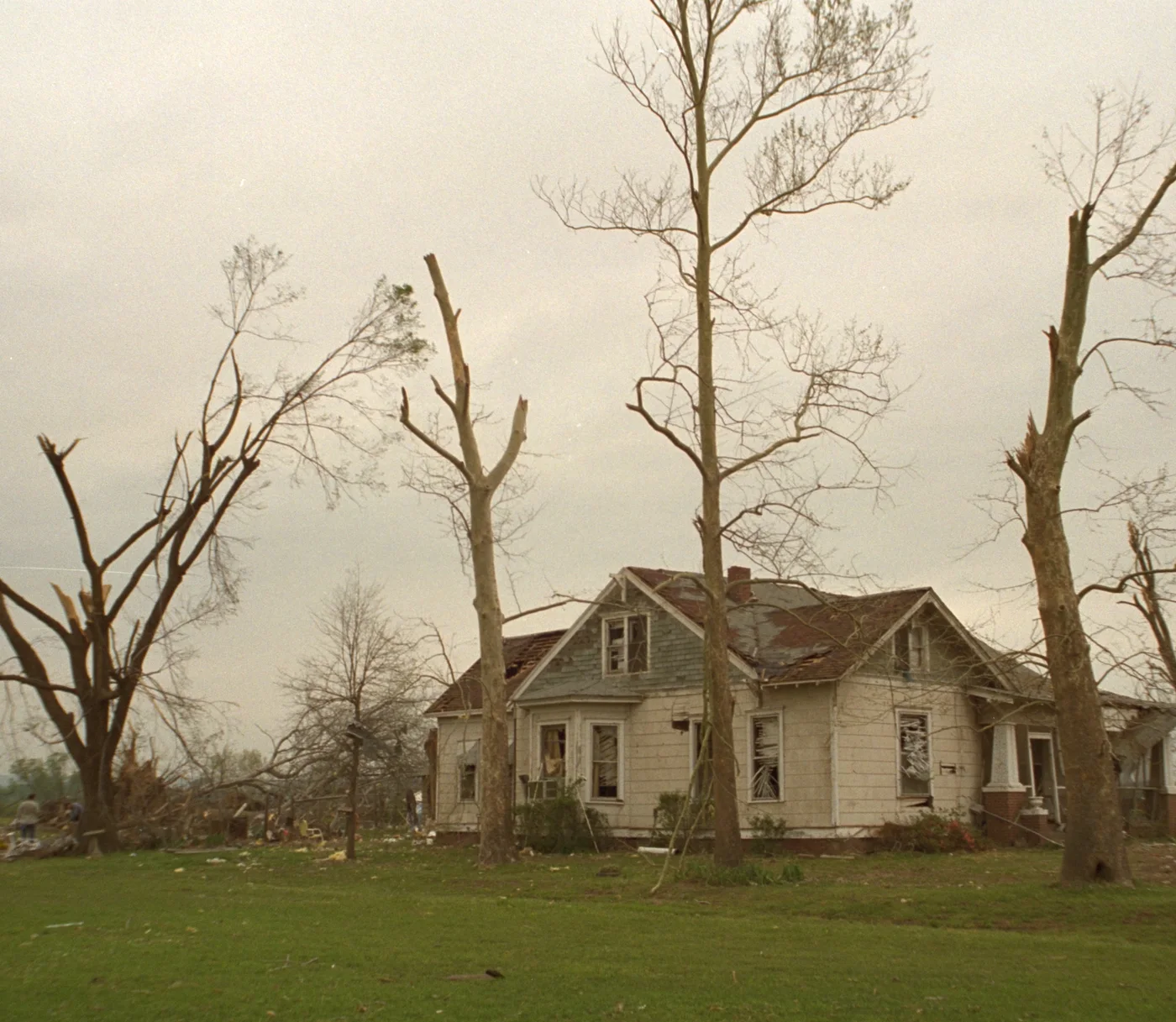 Storm-damaged home illustrating losses we document for Merrimack claims