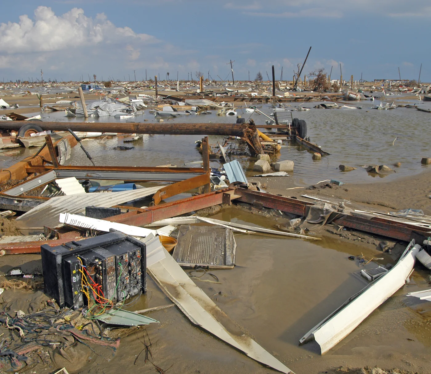 Storm-damaged home illustrating losses we document for Miles City claims