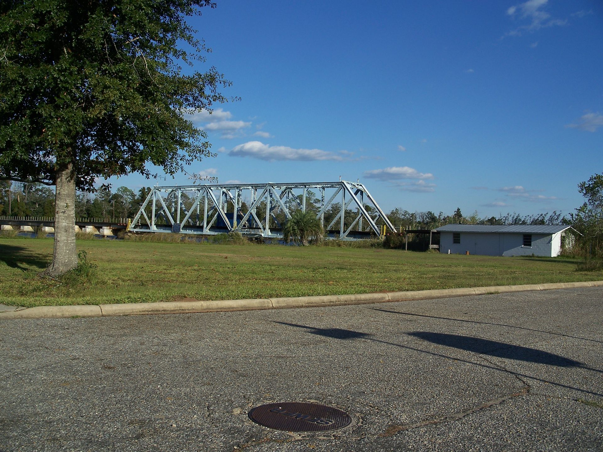 Railroad bridge over the Blackwater River in Milton, Florida