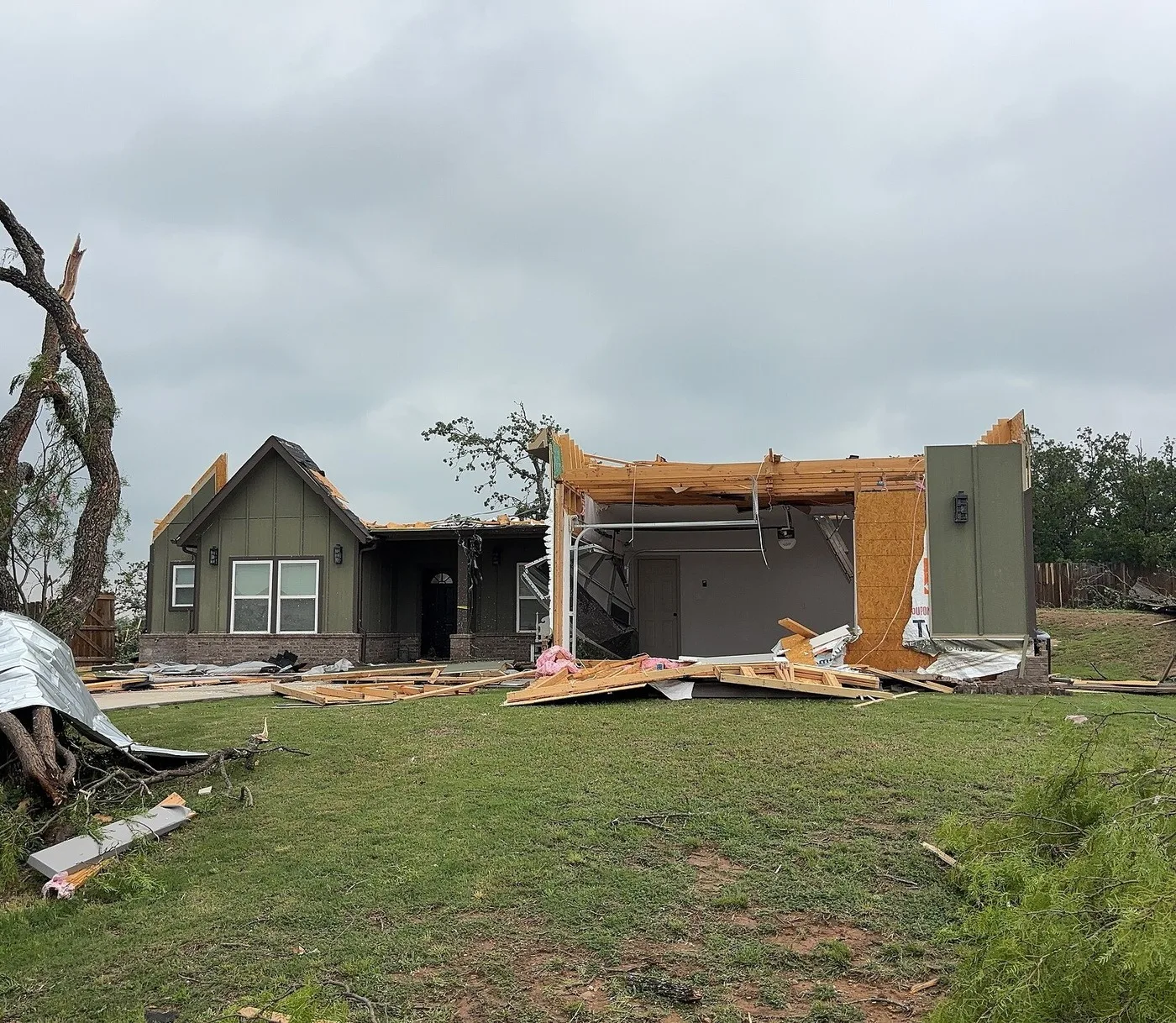 Storm-damaged property illustrating losses we document for Ocala claims