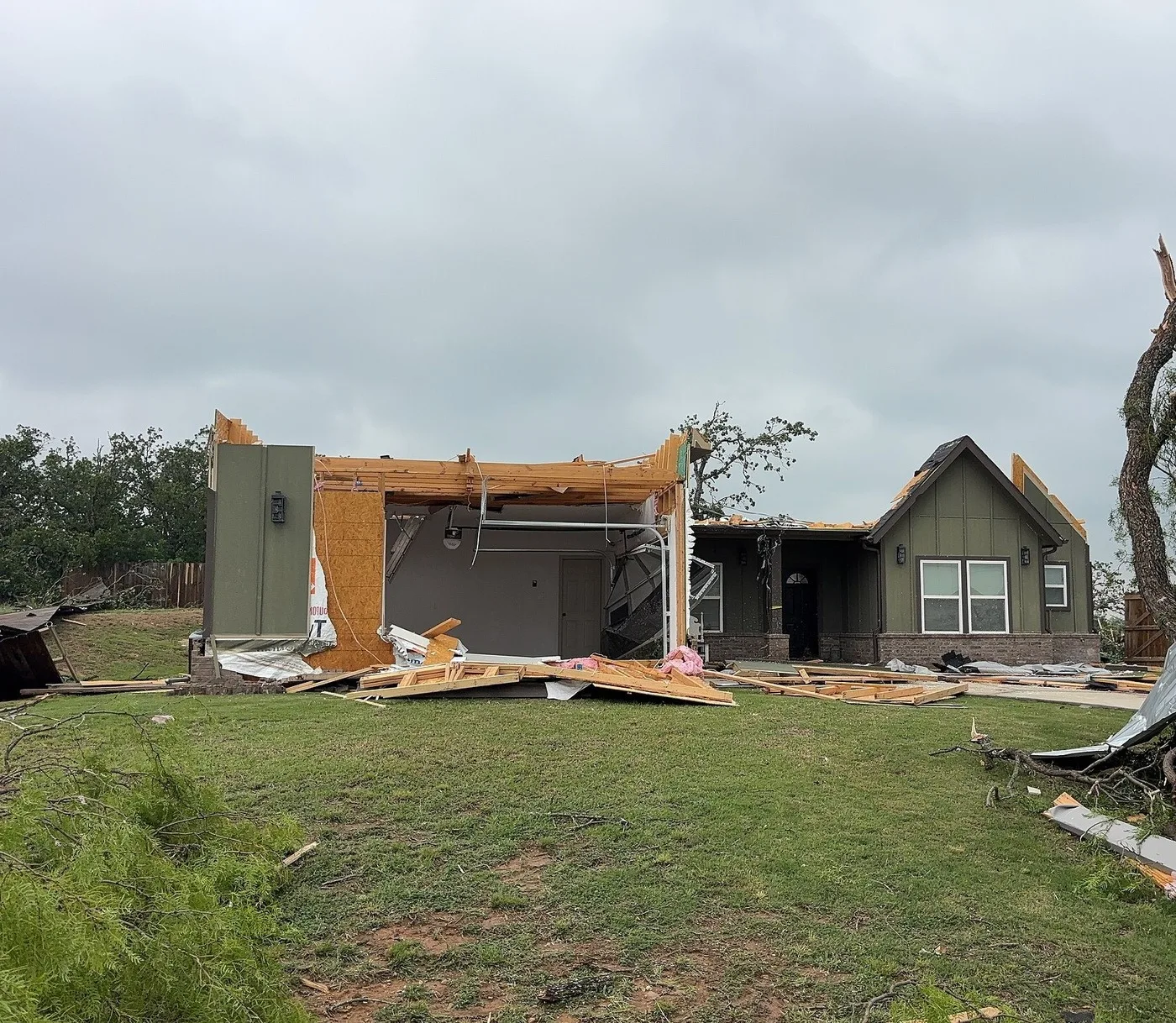 Storm-damaged home illustrating losses we document for Oregon City claims