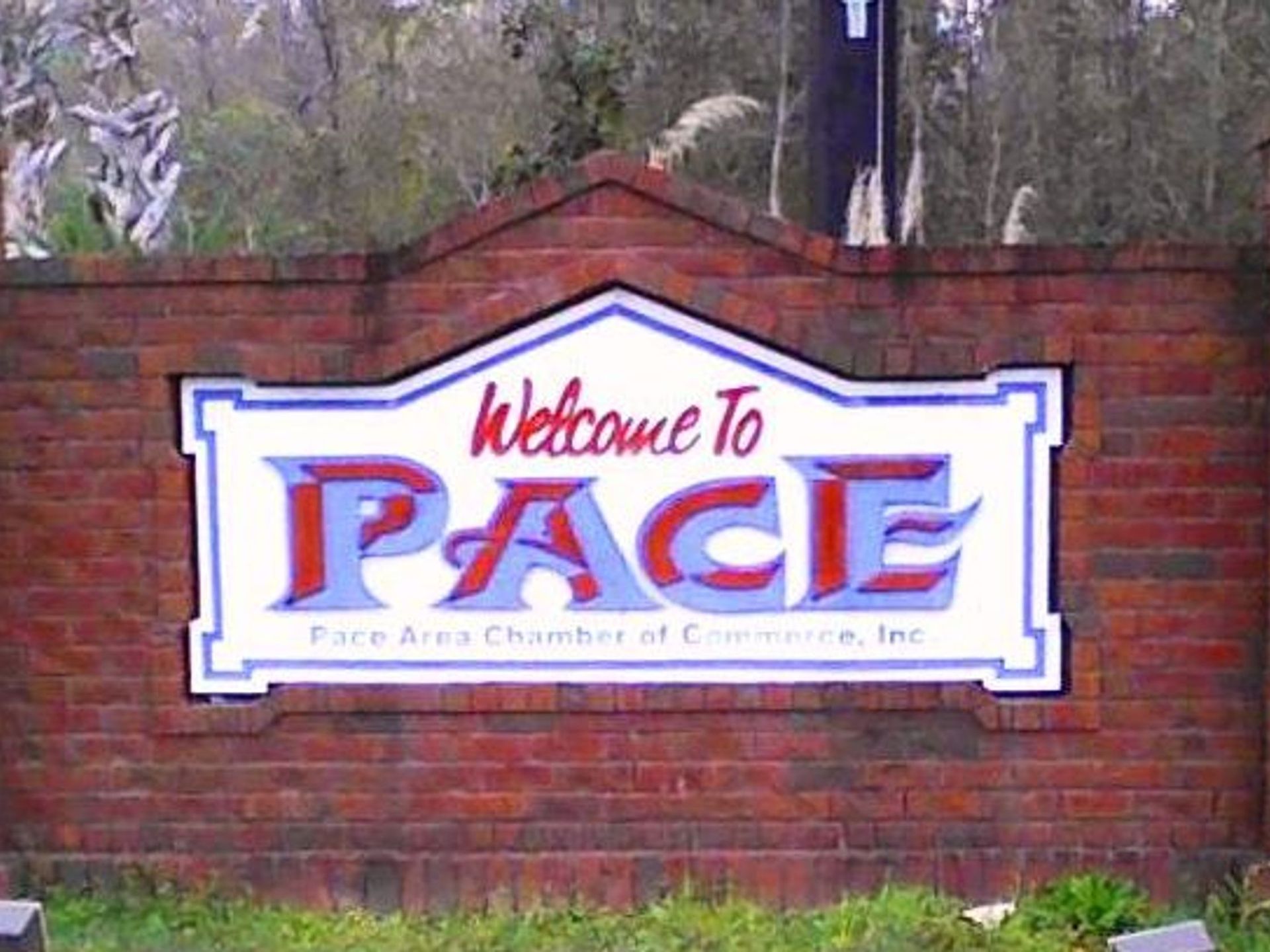 Welcome to Pace sign, Santa Rosa County, Florida
