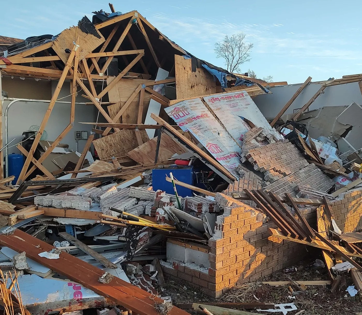 Storm-damaged home illustrating losses we document for Parker claims