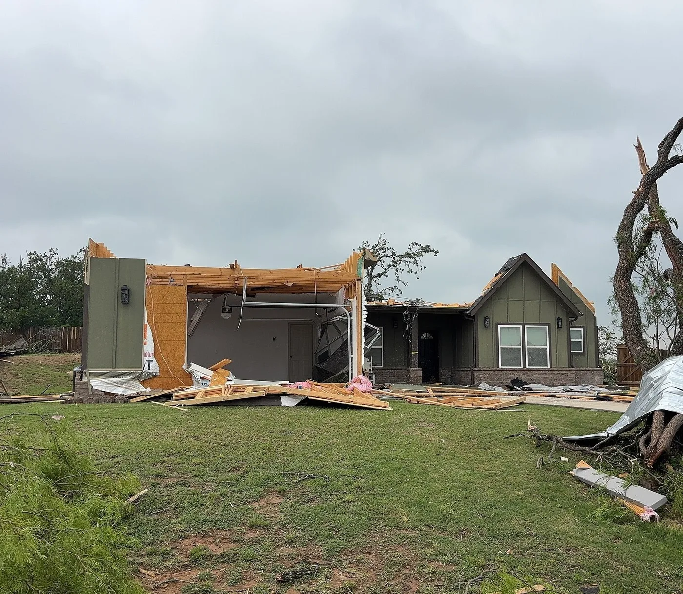 Storm-damaged property illustrating losses we document for Pasadena claims