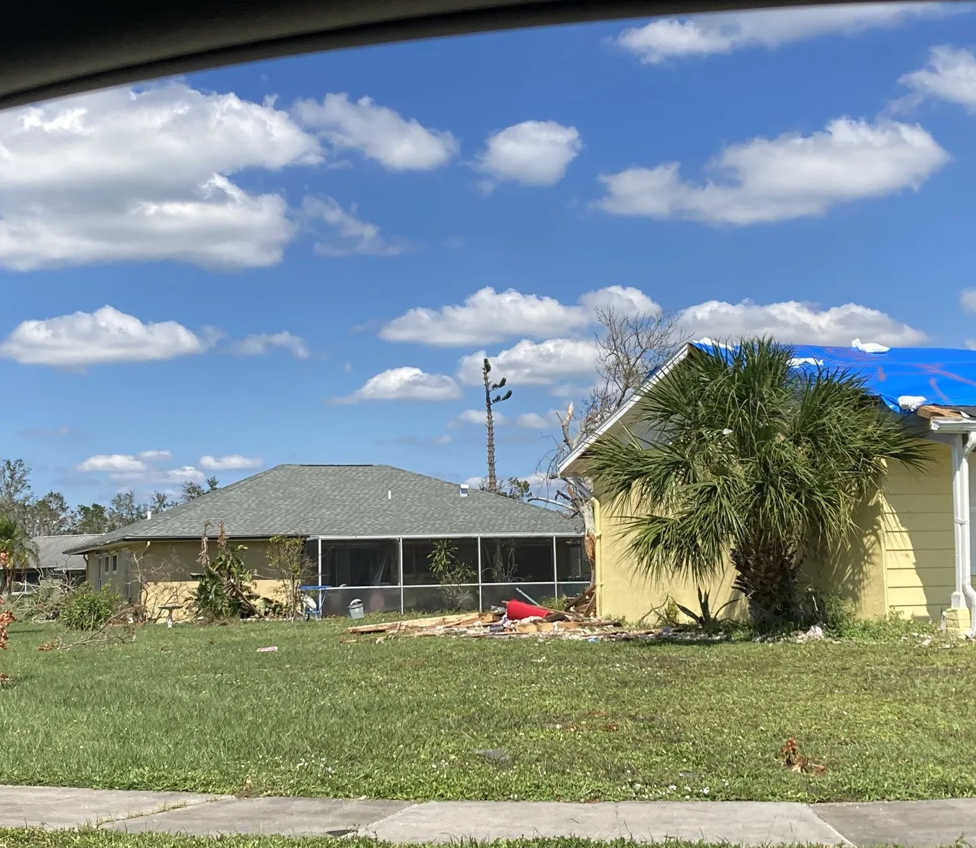 Storm-damaged home illustrating losses we document for Valdosta claims