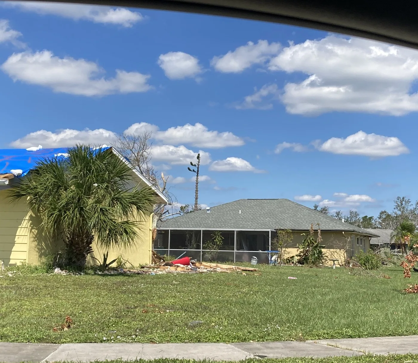 Storm-damaged property illustrating losses we document for Venice claims