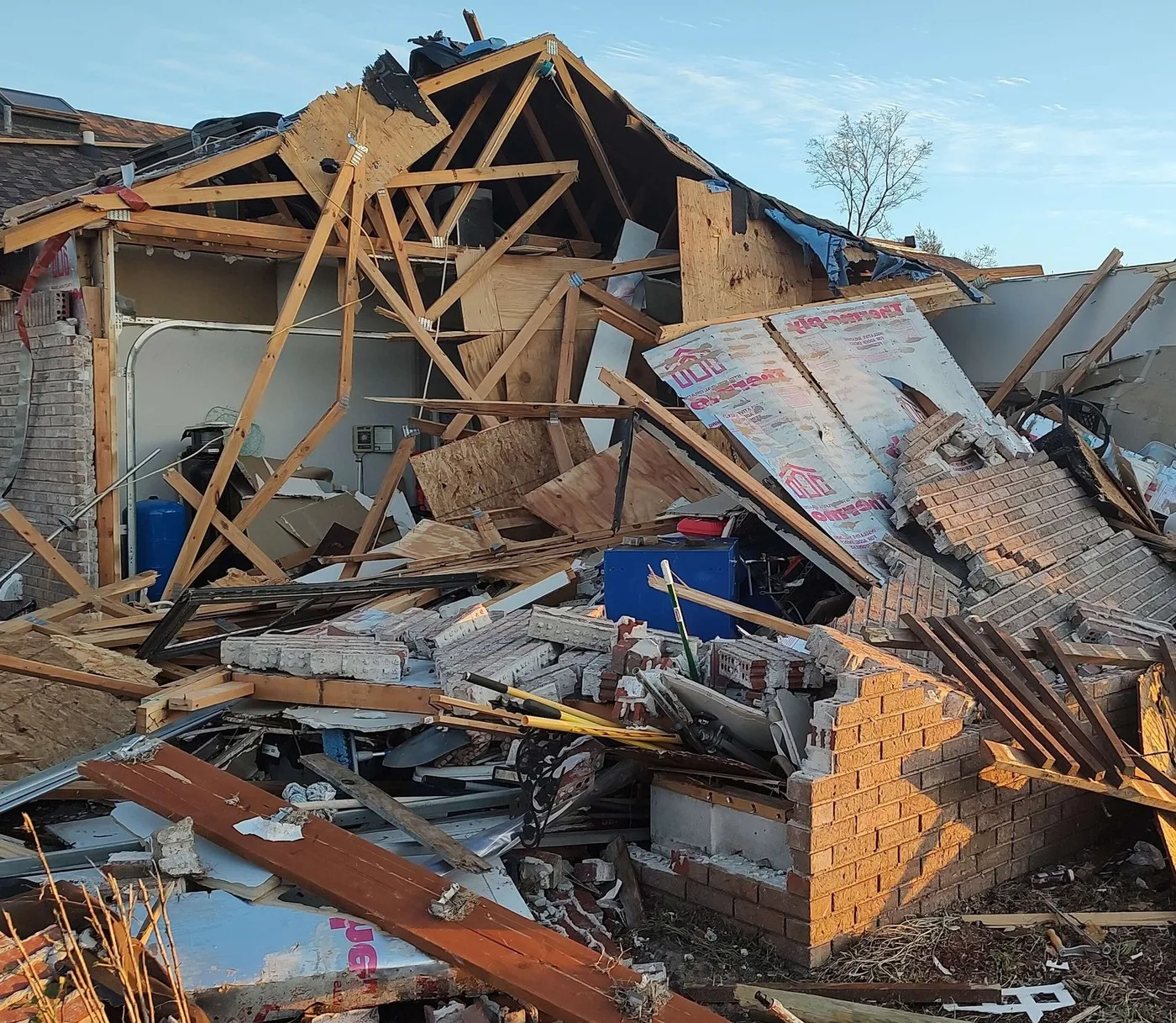 Storm-damaged home illustrating losses we document for Windsor claims