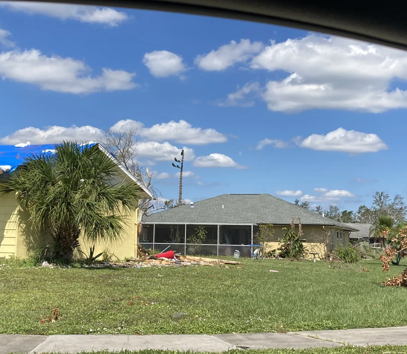 Storm-damaged home illustrating losses we document for Winston-Salem claims
