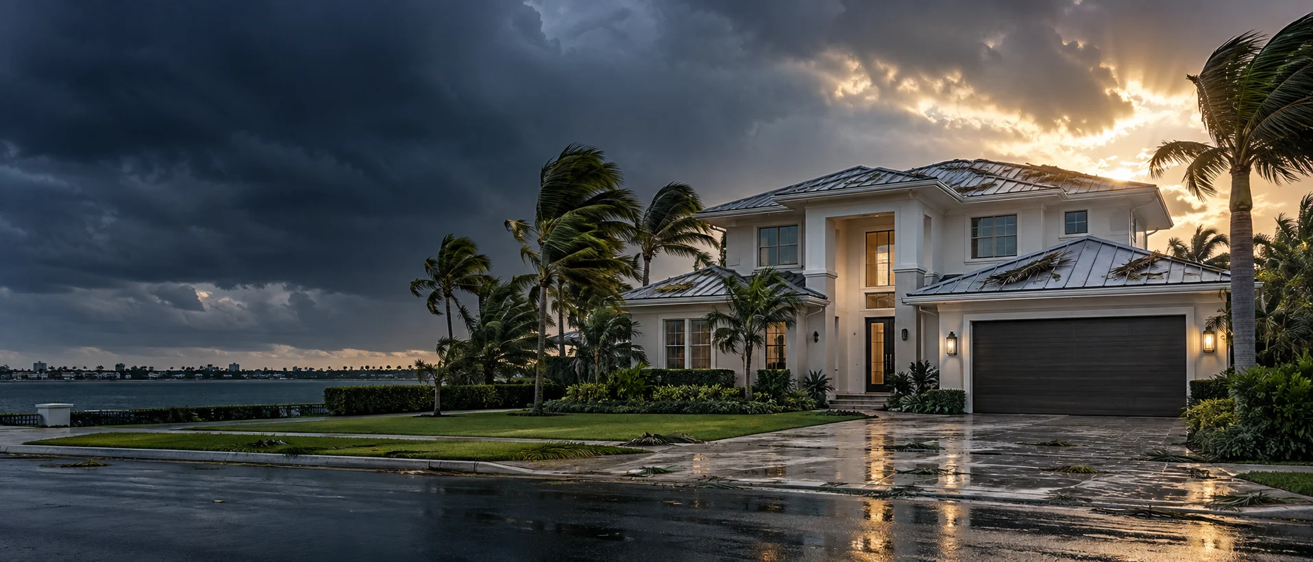 Florida home after storm — trainee field work
